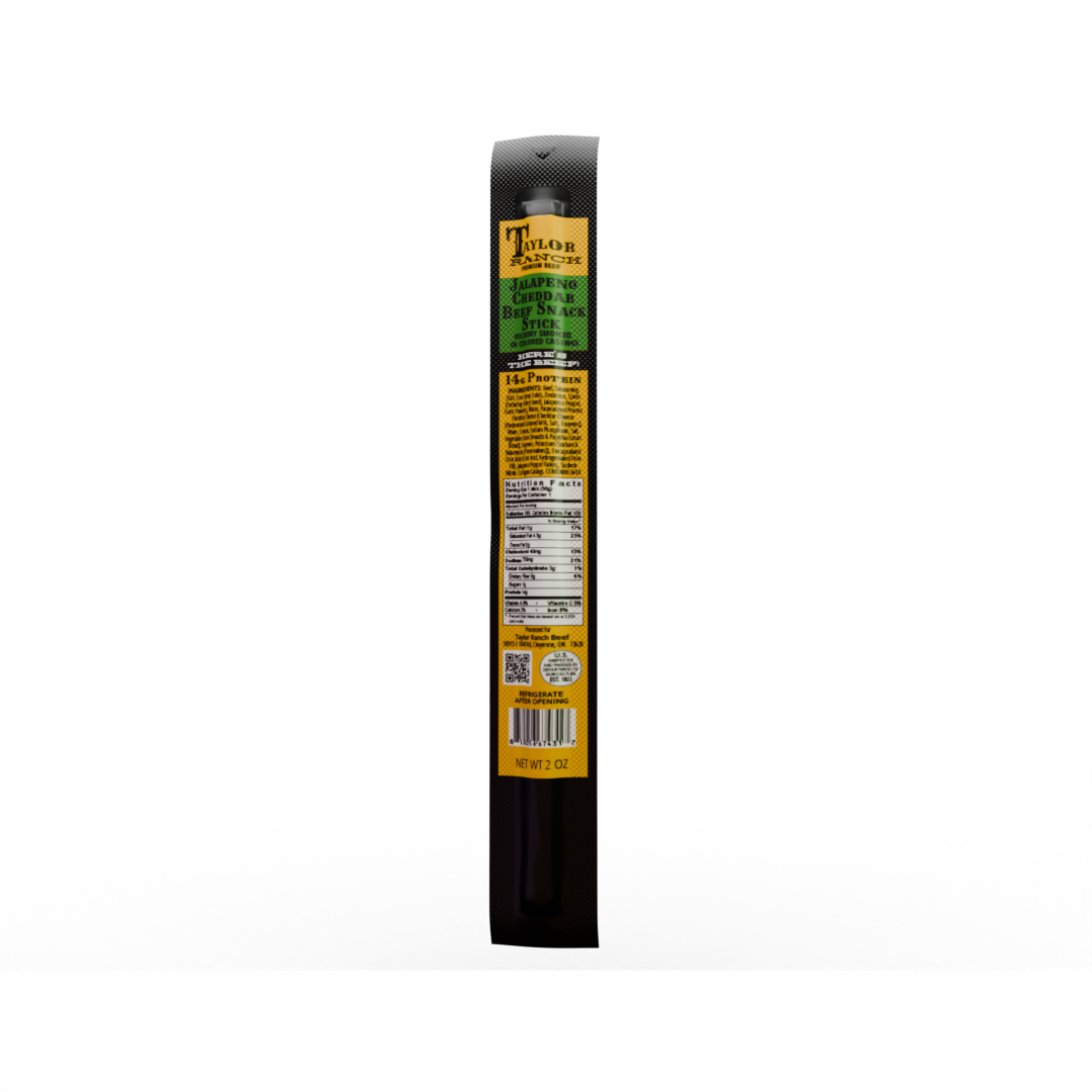 Jalepeno Cheddar Beef Snack Sticks